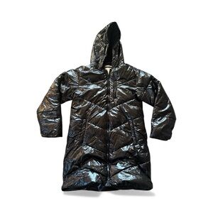 Women’s Black Parka Full Zip Long Jacket A New Day Size Small